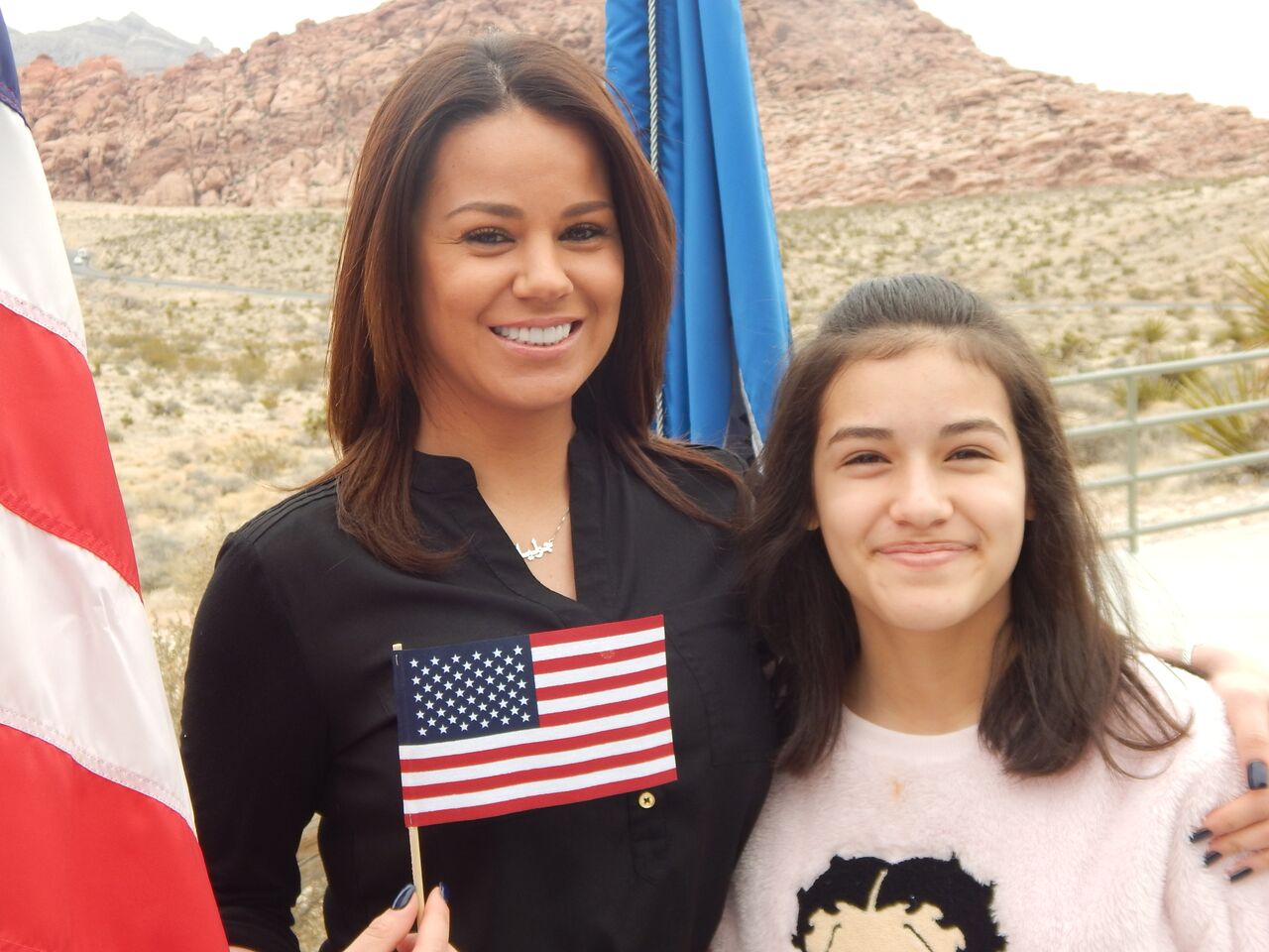 Becoming a U.S. Citizen with the Calico Hills as Backdrop
