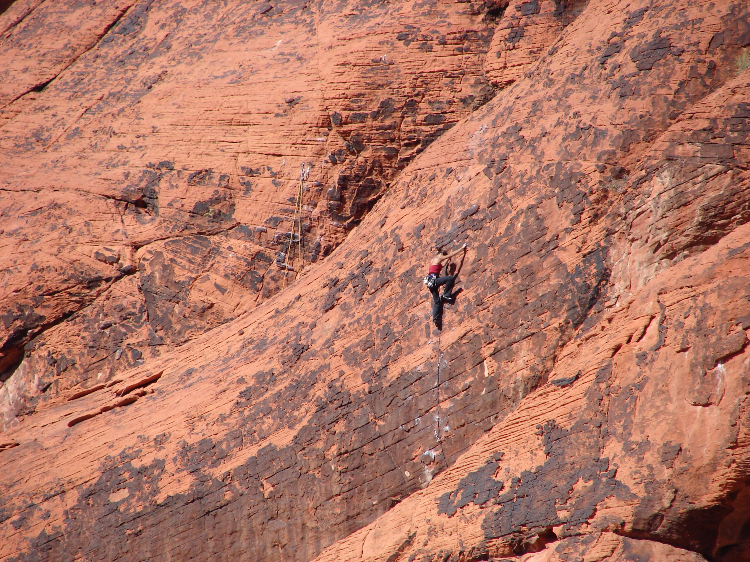 Climbing at Red Rock Canyon
